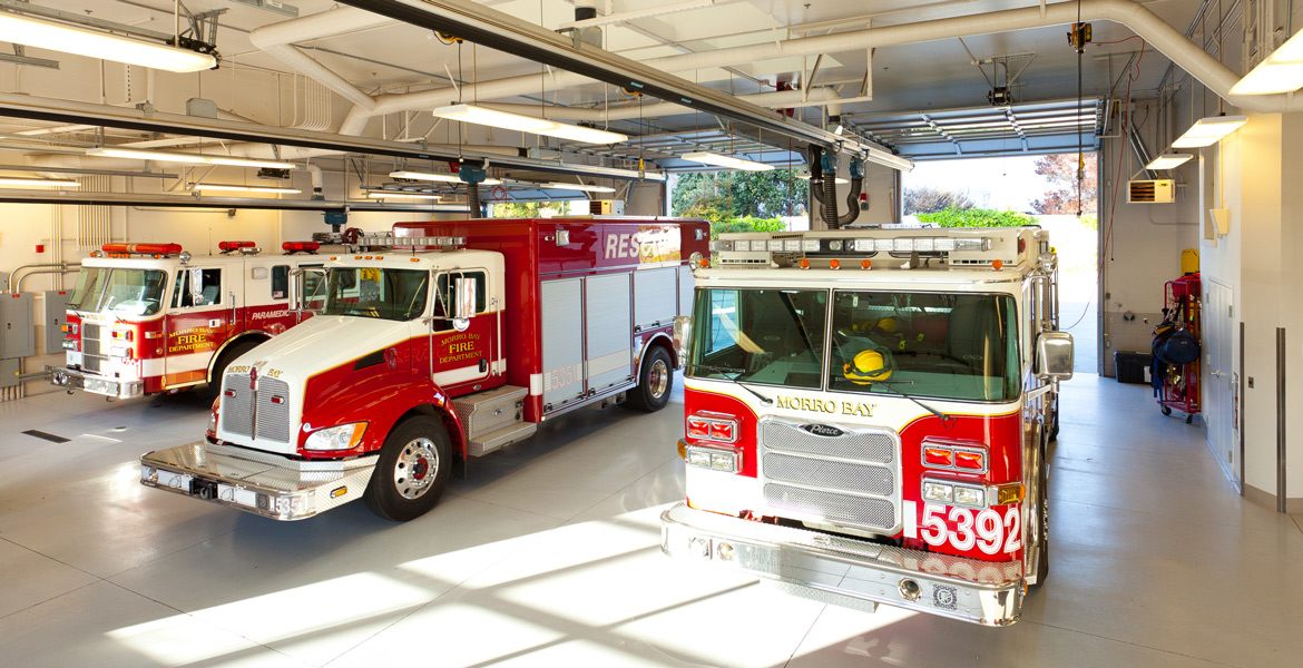 Morro Bay Fire Station Building Photography - Architectural Photographer - Studio 101 West Photography