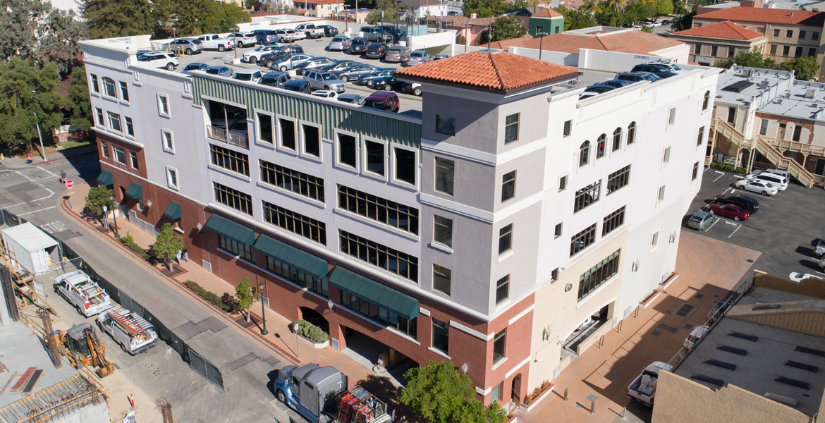 San Luis Obispo Parking Structure Aerial Drone Photography - Studio 101 West Photography