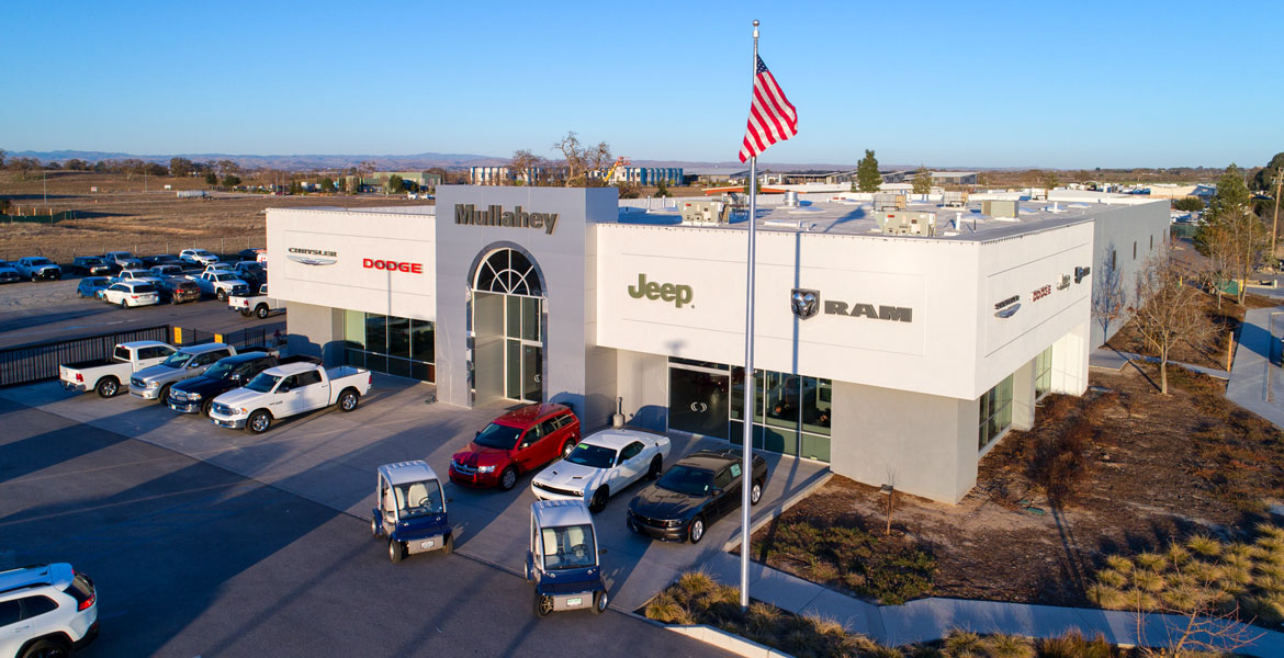 Paso Robles Mullahey Car Dealership Drone Photography - Studio 101 West Photography